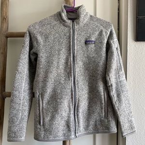 PATAGONIA gray fleece zip-up